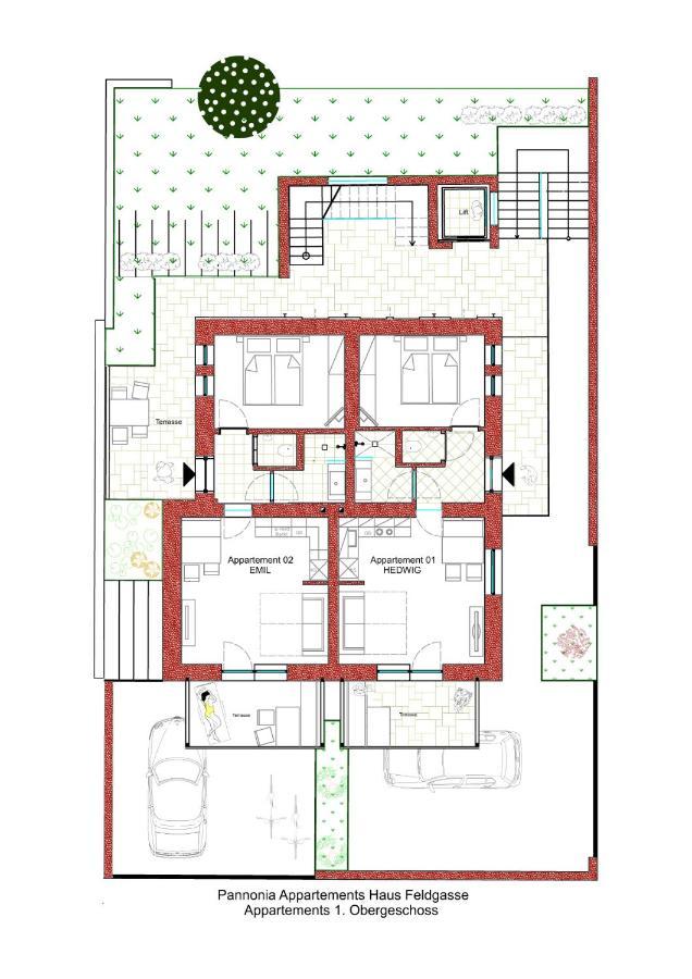 Pannonia Appartements 2 ノイジードル・アム・ゼー エクステリア 写真